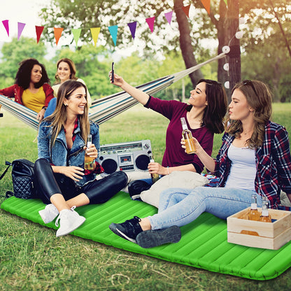 GemGear 3 Inch Thick Inflatable Waterproof Camping Sleeping Pad, bright green outdoor pad on Tampa Home & Garden Store