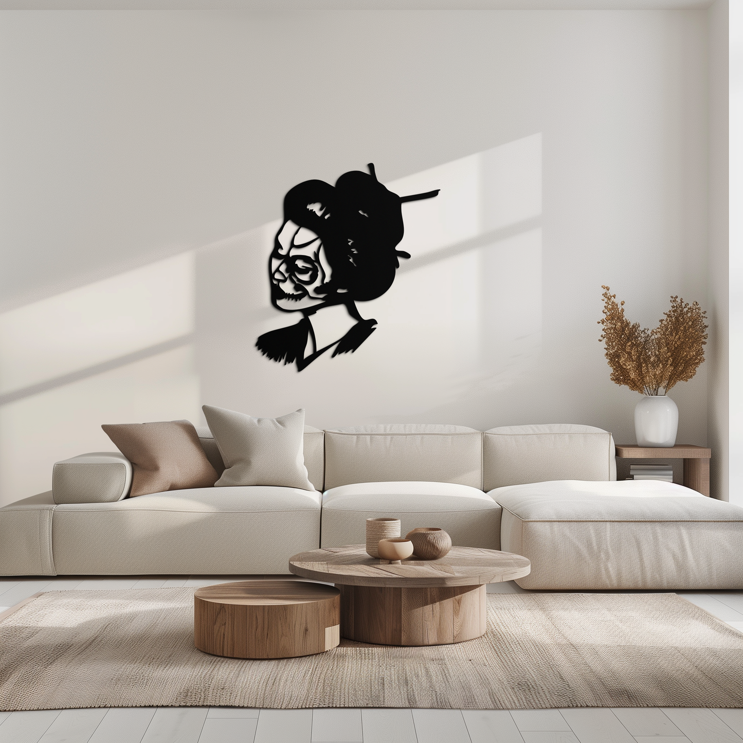 Geisha Skull Fusion Metal Wall Art – Japanese Gothic Home Decor- KAF575 - Tampa Home & Garden Store