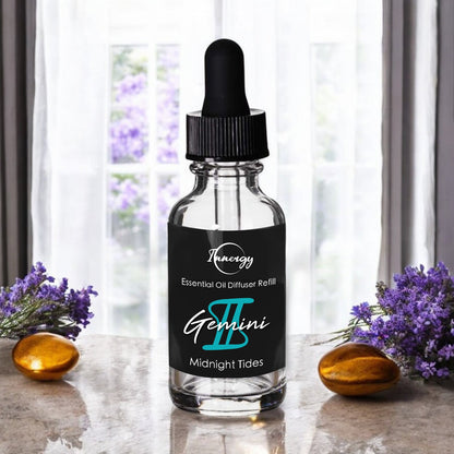 Gemini Zodiac Crystal-Enhanced Oil Diffuser, Car Air Freshener, 8ml - Tampa Home & Garden Store