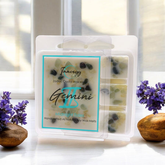 Gemini Zodiac Crystal-Enhanced Premium Coconut-Soy Wax Melts - Tampa Home & Garden Store