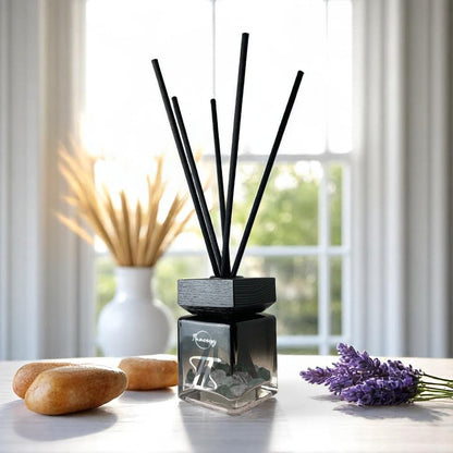 Gemini Zodiac Crystal-Enhanced Reed Oil Diffuser, Midnight Tides Scent, 100ml - Tampa Home & Garden Store
