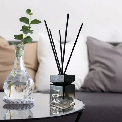 Gemini Zodiac Crystal-Enhanced Reed Oil Diffuser, Midnight Tides Scent, 100ml - Tampa Home & Garden Store