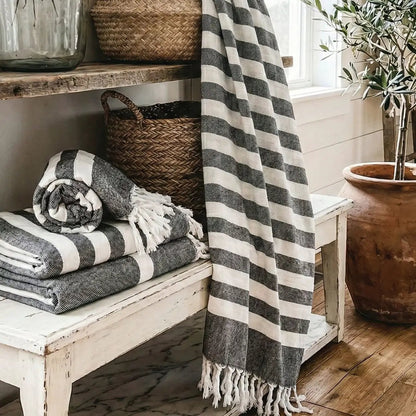 Bold Turkish Towel 180 GSM for Luxury Home Decor