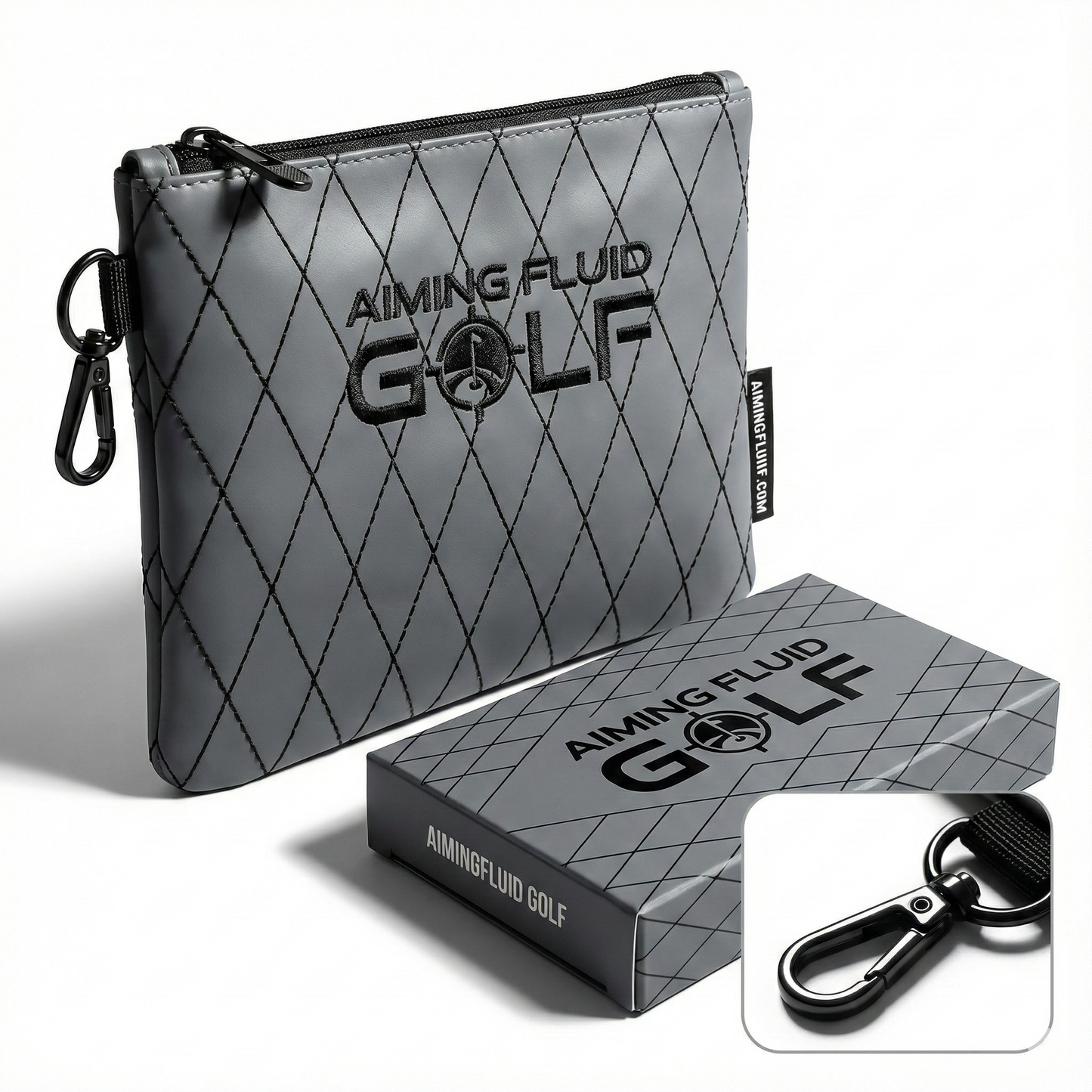Premium Leather Golf Utility Pouch and Clip