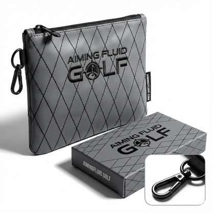 Premium Leather Golf Utility Pouch and Clip
