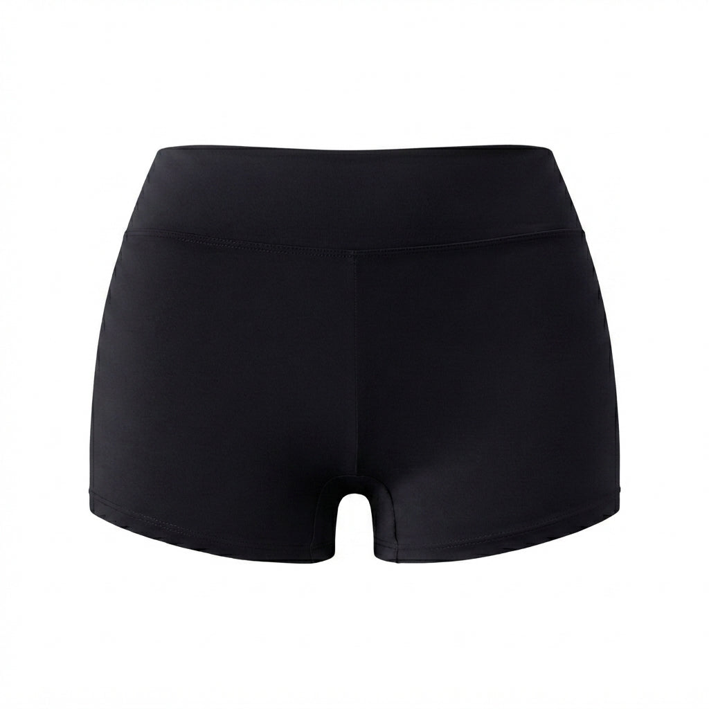 Boyshorts Net Positive black organic cotton back view with smooth waistband on Tampa Home & Garden Store