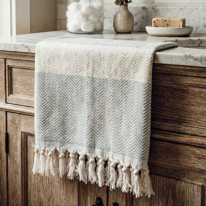 Chevron Towel 200 GSM Turkish Cotton Oversized