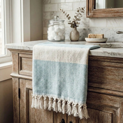 Chevron Towel 200 GSM Turkish Cotton Oversized