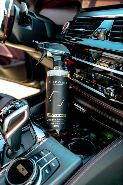 BLACKLINE Car Care Gentle APC all purpose cleaner spray bottle in black bottle for interior on Tampa Home & Garden Store