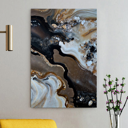 Canvas Print Geode Whispers II Tailored Canvases abstract brown swirls on canvas on Tampa Home & Garden Store