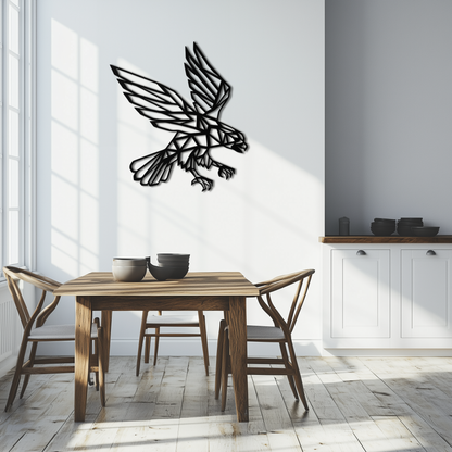 Geometric Eagle Metal Wall Art - Modern Steel Wall Decor - KAF042 - Tampa Home & Garden Store