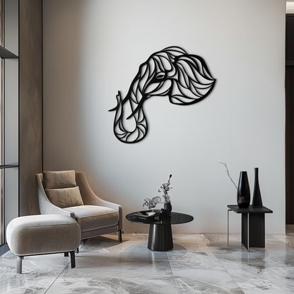 Geometric Elephant Head Metal Wall Art – Modern Animal Home Decor- KAF574 - Tampa Home & Garden Store