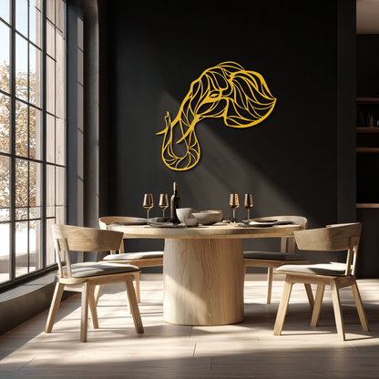 Geometric Elephant Head Metal Wall Art – Modern Animal Home Decor- KAF574 - Tampa Home & Garden Store
