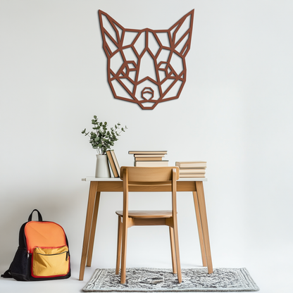 Geometric Fox Metal Wall Art - Modern Minimalist Decor- KAF182 - Tampa Home & Garden Store