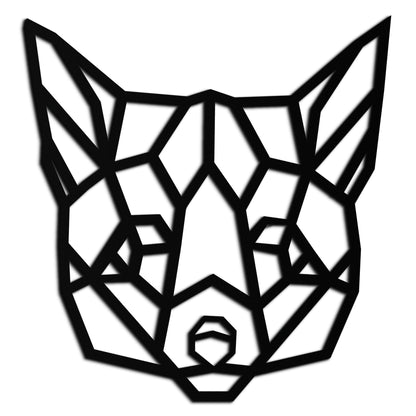 Geometric Fox Metal Wall Art - Modern Minimalist Decor- KAF182 - Tampa Home & Garden Store