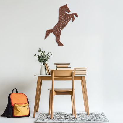 Geometric Horse Metal Wall Art - Modern Steel Horse Silhouette - KAF108 - Tampa Home & Garden Store