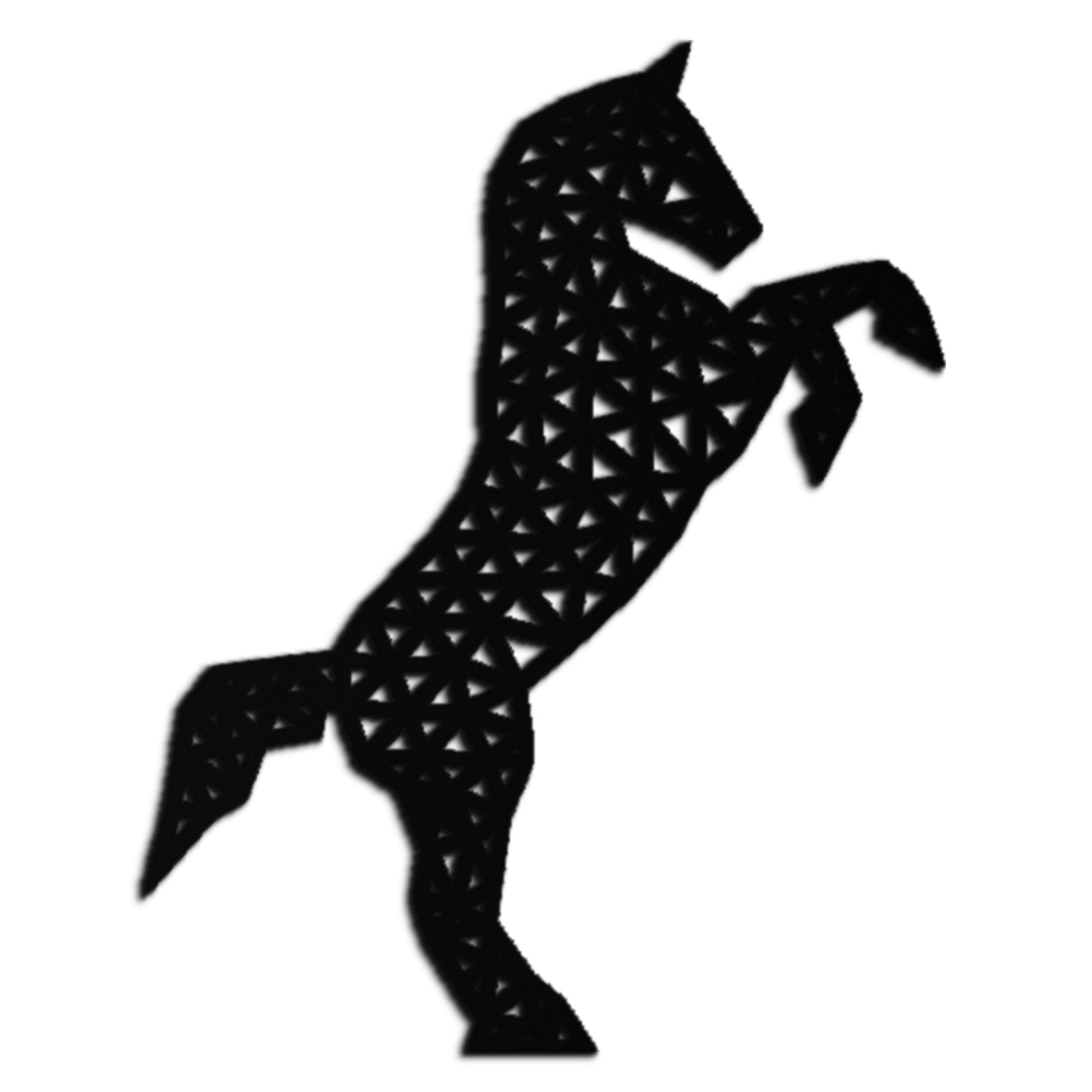 Geometric Horse Metal Wall Art - Modern Steel Horse Silhouette - KAF108 - Tampa Home & Garden Store