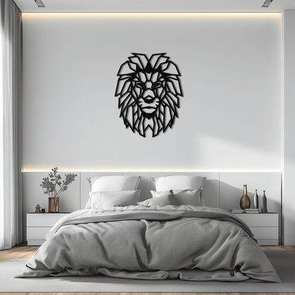 Geometric Lion Metal Wall Art - Steel Wall Decor for Home and Office - KAF008 - Tampa Home & Garden Store