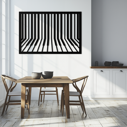 Geometric Piano Keys Metal Wall Art - Modern Music Decor- KAF189 - Tampa Home & Garden Store