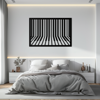 Geometric Piano Keys Metal Wall Art - Modern Music Decor- KAF189 - Tampa Home & Garden Store
