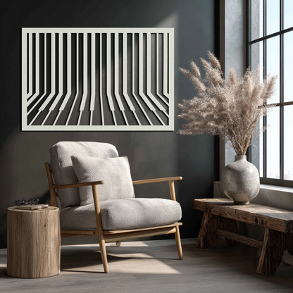Geometric Piano Keys Metal Wall Art - Modern Music Decor- KAF189 - Tampa Home & Garden Store