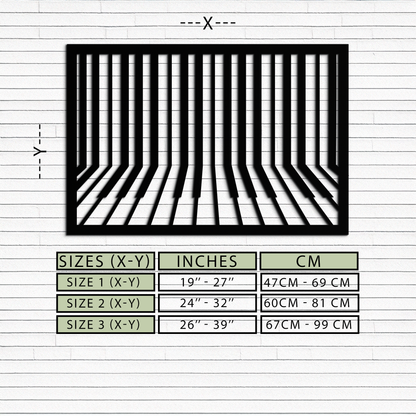 Geometric Piano Keys Metal Wall Art - Modern Music Decor- KAF189 - Tampa Home & Garden Store