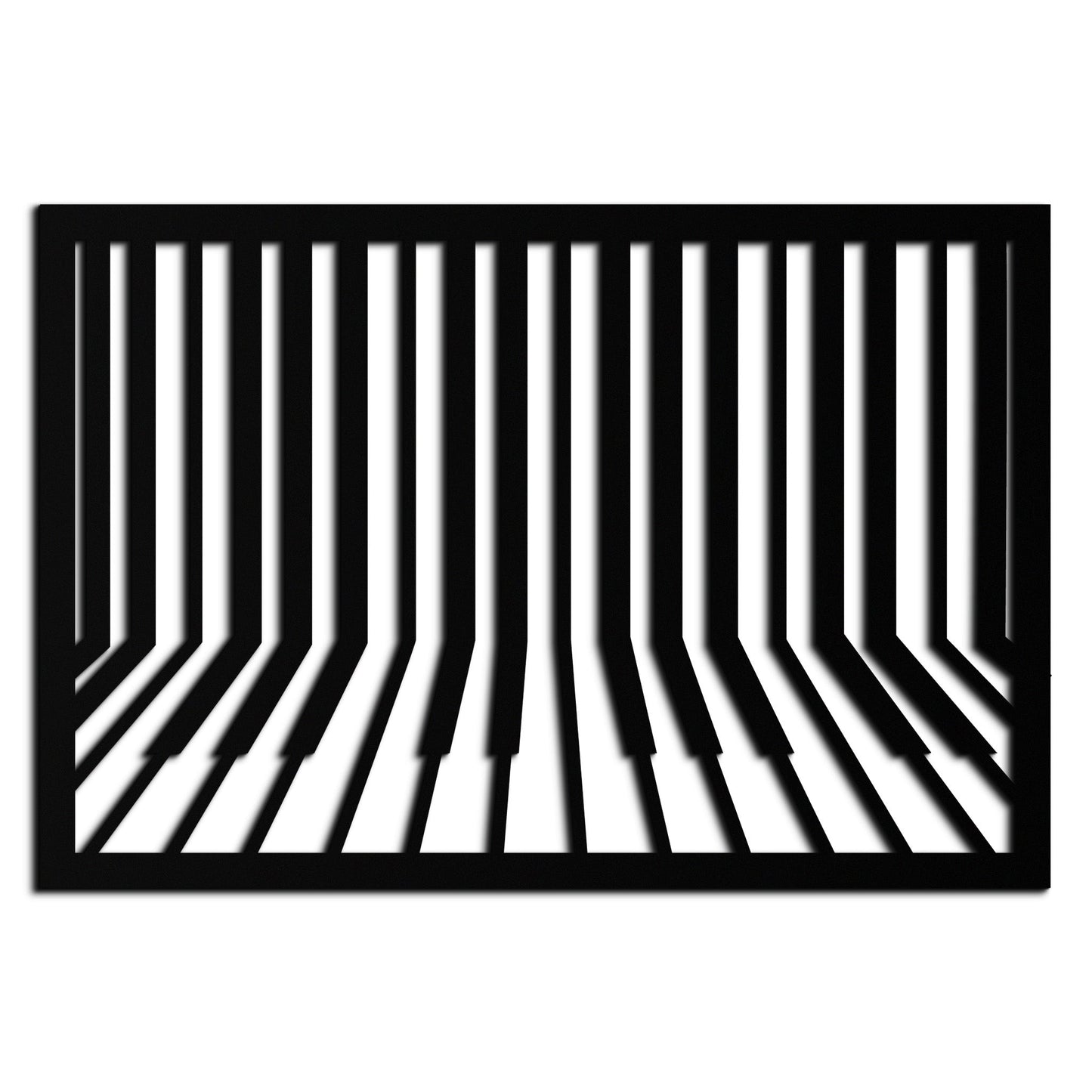 Geometric Piano Keys Metal Wall Art - Modern Music Decor- KAF189 - Tampa Home & Garden Store