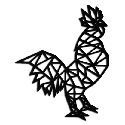 Geometric Rooster Metal Wall Art - Modern Farmhouse Decor - KAF149 - Tampa Home & Garden Store