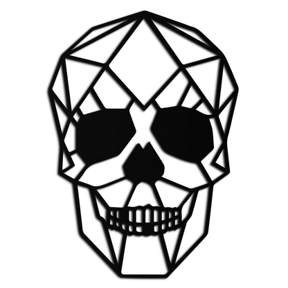 Geometric Skull Metal Wall Art - Modern Skull-Inspired Steel Decor - KAF134 - Tampa Home & Garden Store