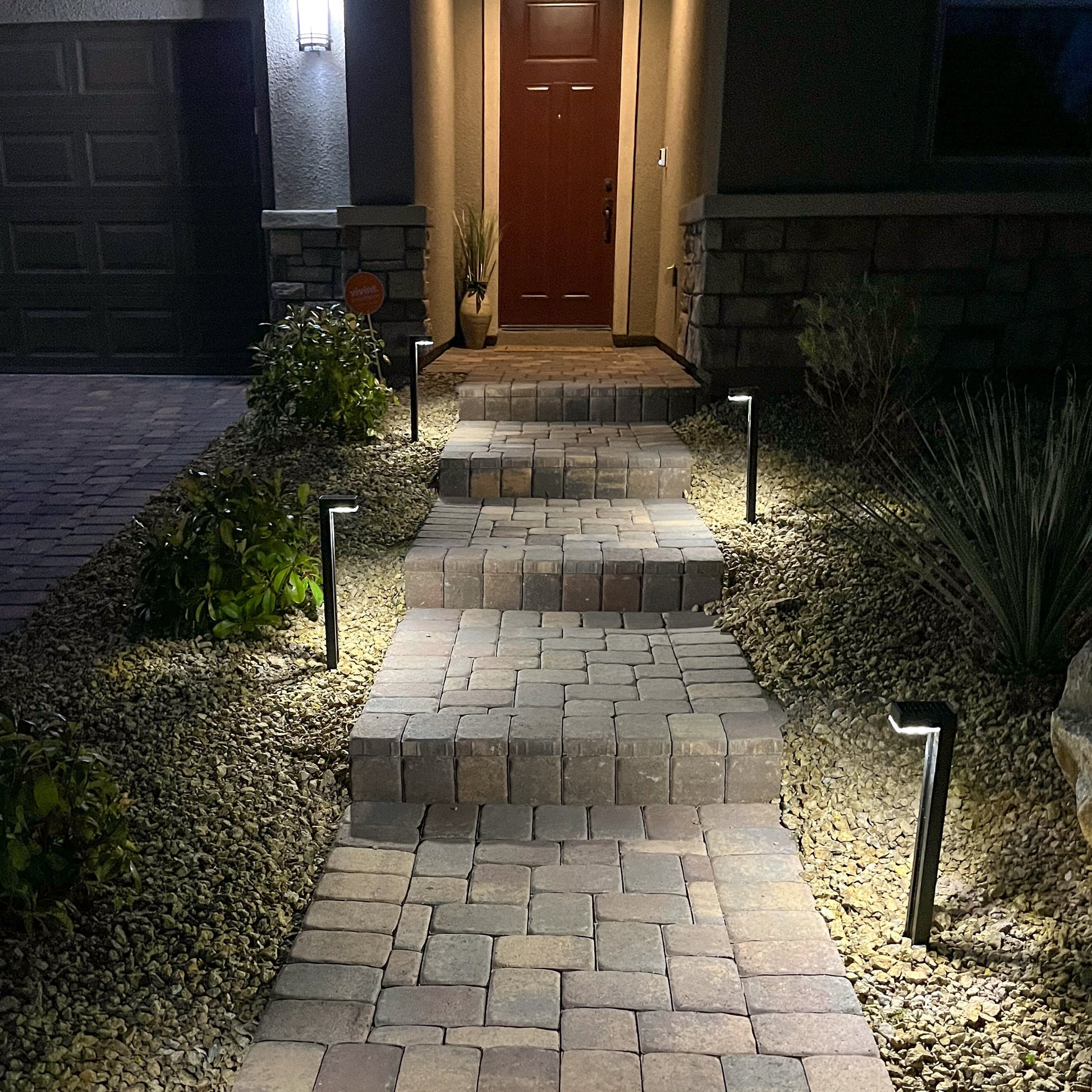 German Osram Pro-Line Bollard Solar Lights® | 100LM | Aluminum / Glass | 2-Pack - Tampa Home & Garden Store