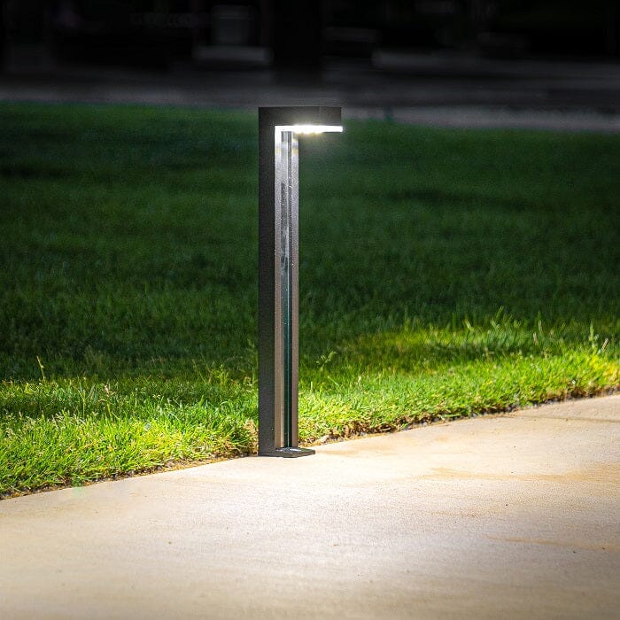 German Osram Pro-Line Bollard Solar Lights® | 100LM | Aluminum / Glass | 2-Pack - Tampa Home & Garden Store