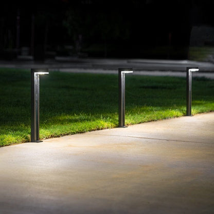 German Osram Pro-Line Bollard Solar Lights® | 100LM | Aluminum / Glass | 2-Pack - Tampa Home & Garden Store