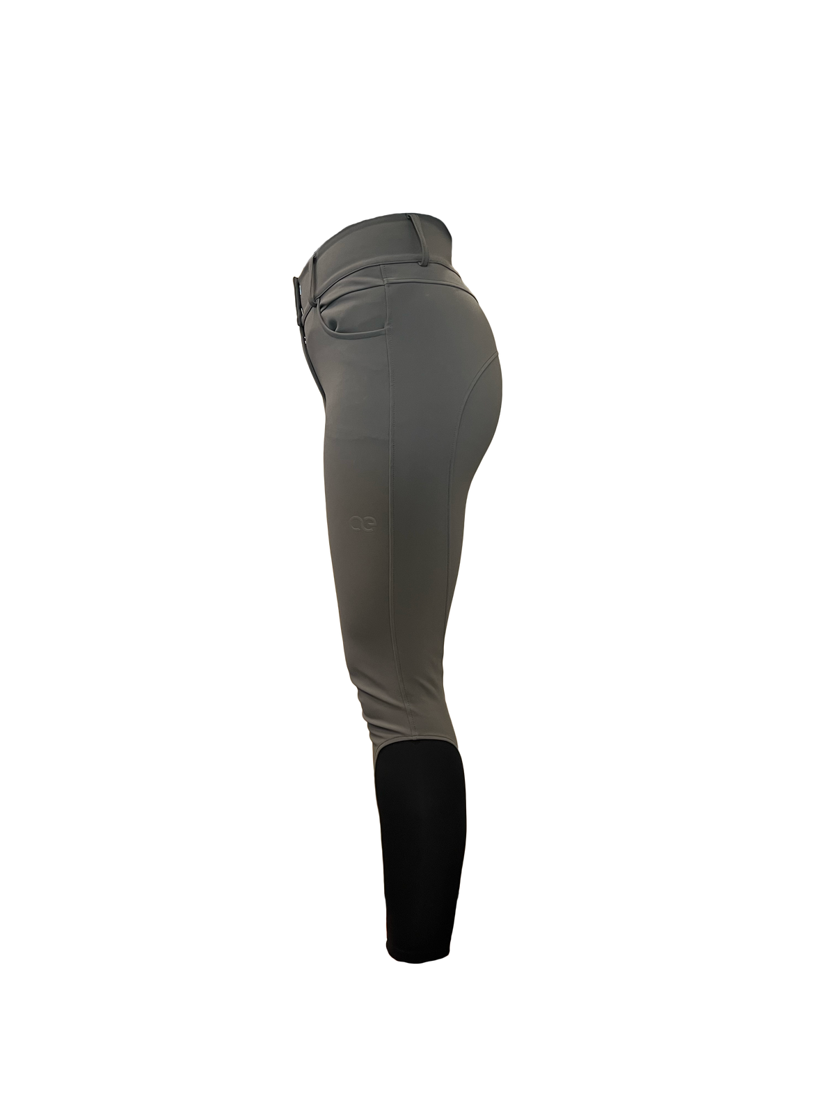 American Equus Performance Breeches Grey riding pants with contoured seam panels on Tampa Home & Garden Store