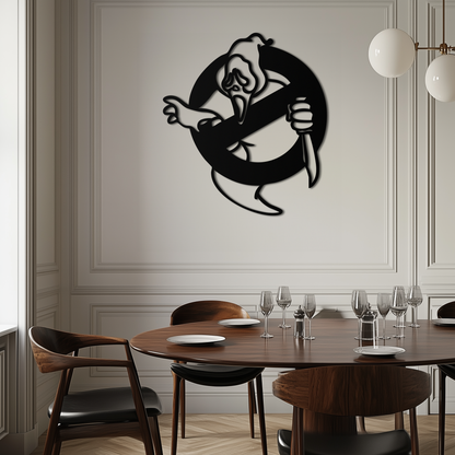 Ghost Scream Inspired Metal Wall Art – Horror Comedy Themed Home Decor Panel- KAF638 - Tampa Home & Garden Store