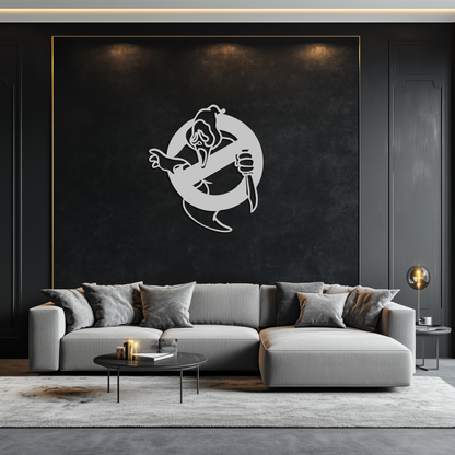 Ghost Scream Inspired Metal Wall Art – Horror Comedy Themed Home Decor Panel- KAF638 - Tampa Home & Garden Store