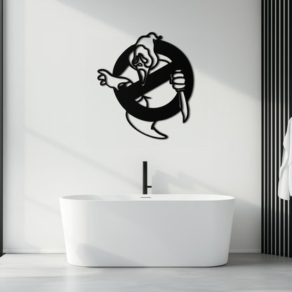 Ghost Scream Inspired Metal Wall Art – Horror Comedy Themed Home Decor Panel- KAF638 - Tampa Home & Garden Store