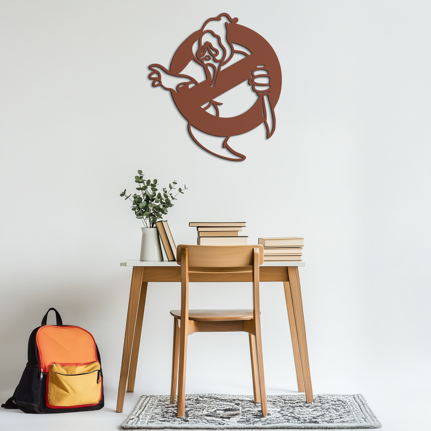 Ghost Scream Inspired Metal Wall Art – Horror Comedy Themed Home Decor Panel- KAF638 - Tampa Home & Garden Store