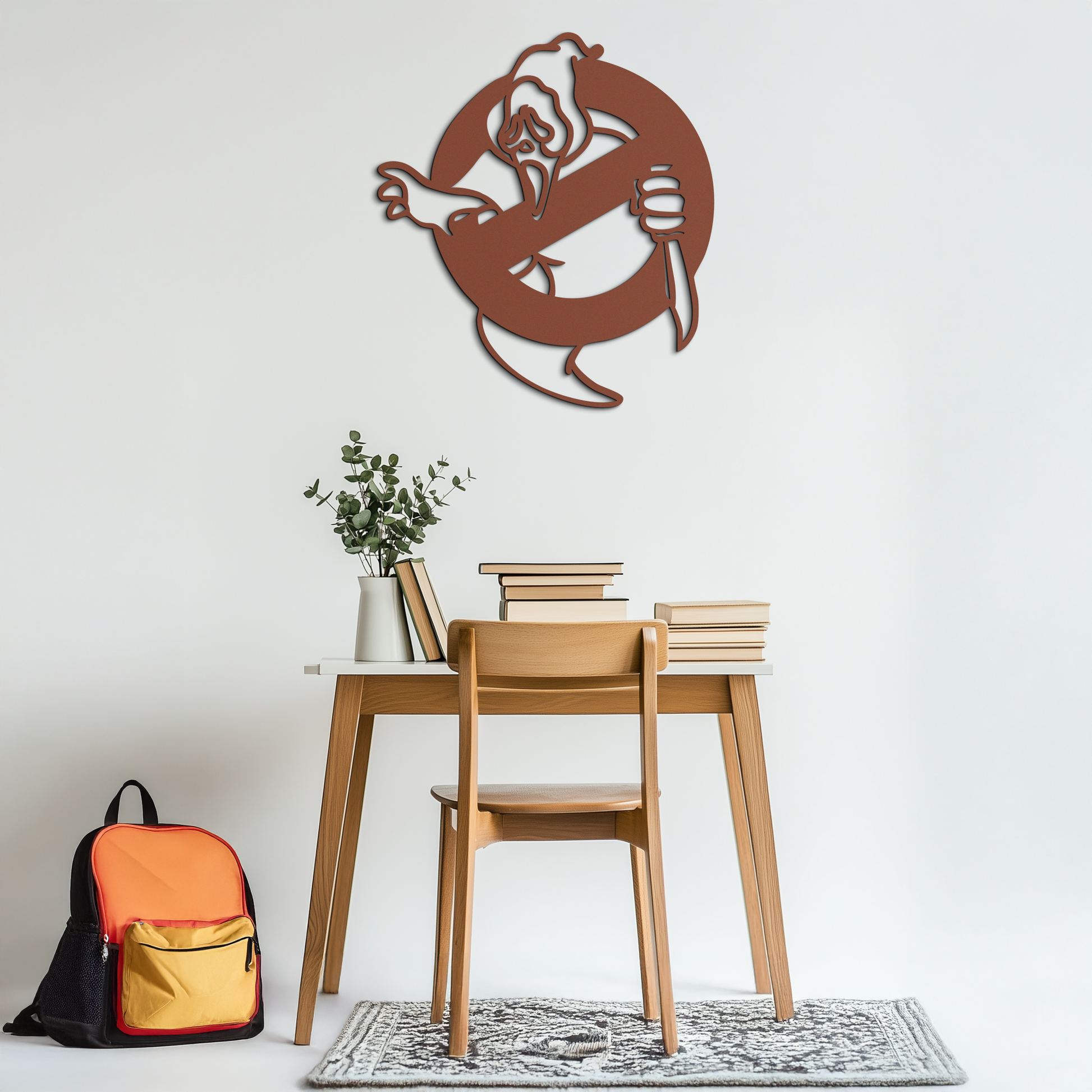 Ghost Scream Inspired Metal Wall Art – Horror Comedy Themed Home Decor Panel- KAF638 - Tampa Home & Garden Store