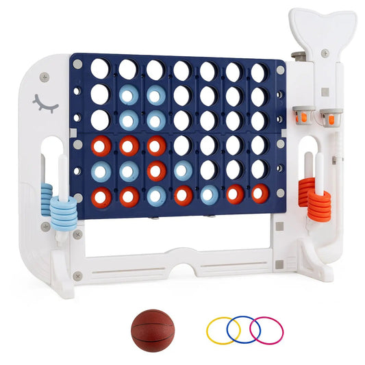 Giant Connect Four Set with Ring Toss Game