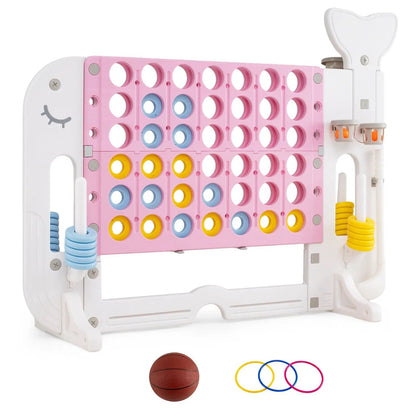 Giant Connect Four Set with Ring Toss Game