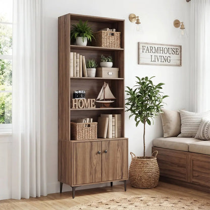 Bookshelf with Doors and 2 Anti Tipping Kits