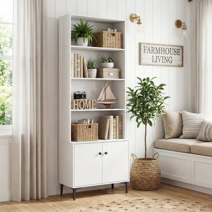 Bookshelf with Doors and 2 Anti Tipping Kits
