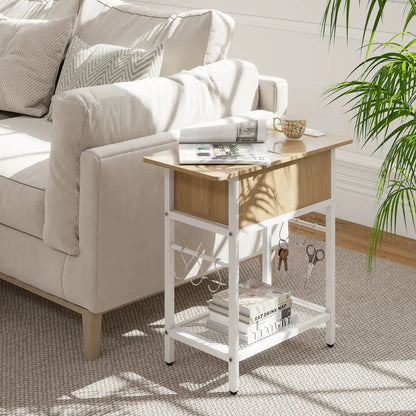 End Table With Charging Station and Usb Ports