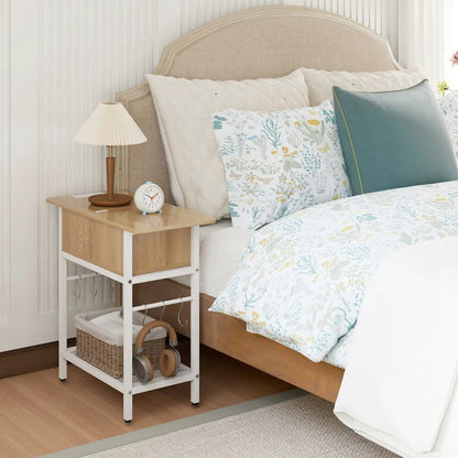 End Table With Charging Station and Usb Ports