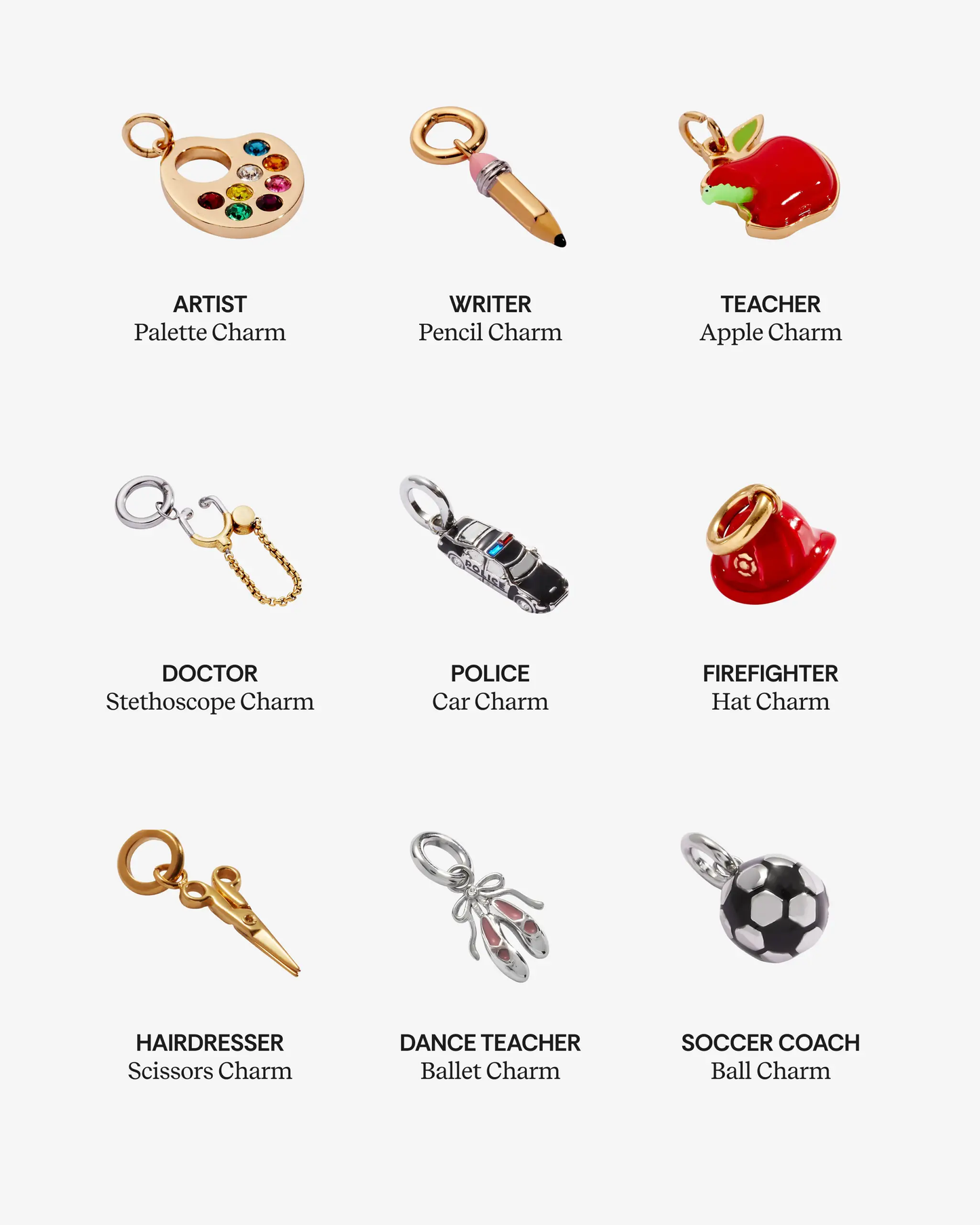 Soccer Ball Charm Interchangeable with Crystals