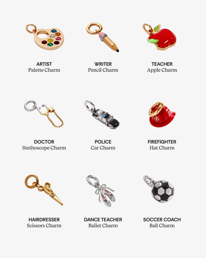 Soccer Ball Charm Interchangeable with Crystals