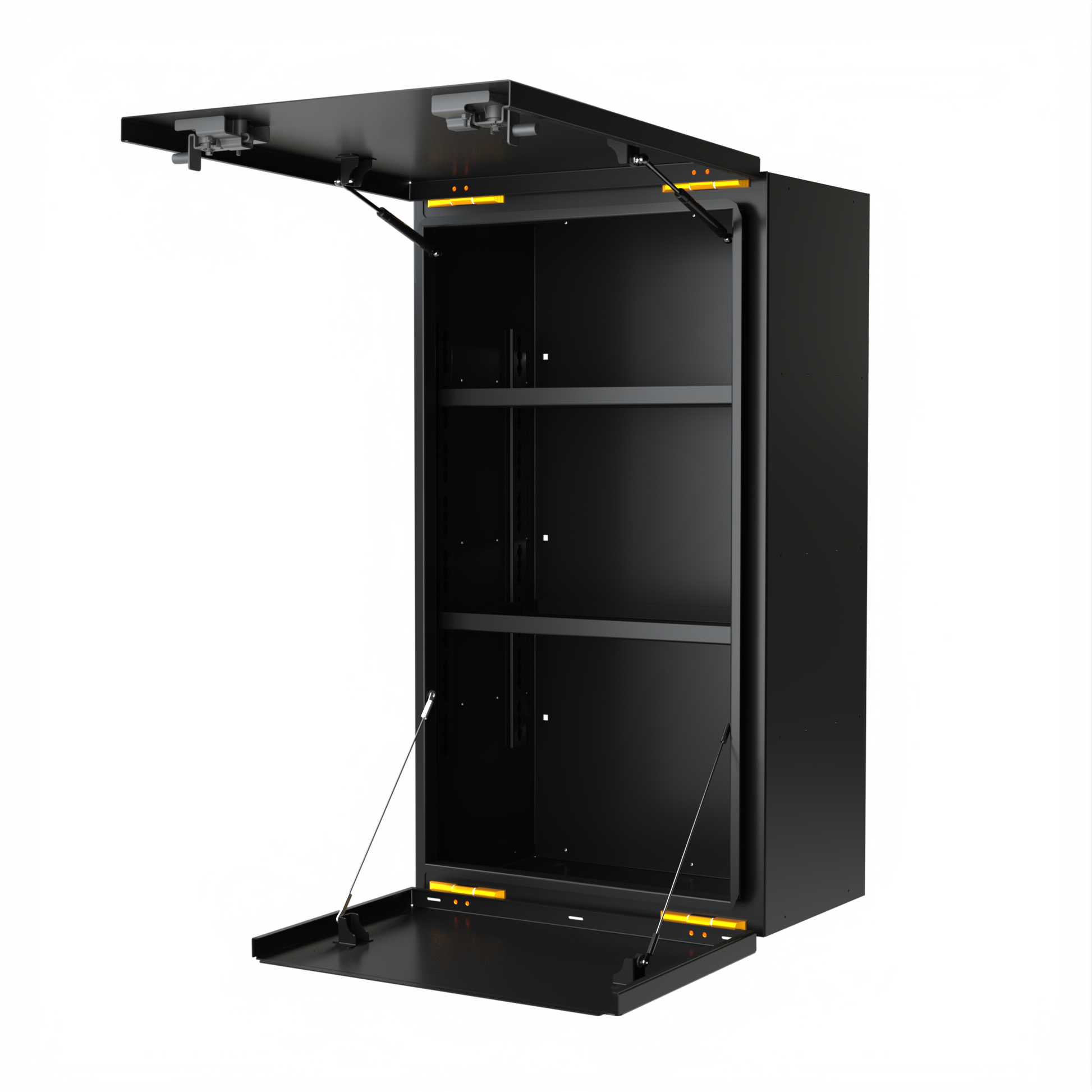 Avatar Giga Largest Storage Box avatar offroad black metal cabinet with hinged lid and orange lights on Tampa Home & Garden Store