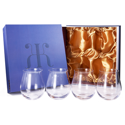 Set of Four Specialty Gin Lowball Glasses