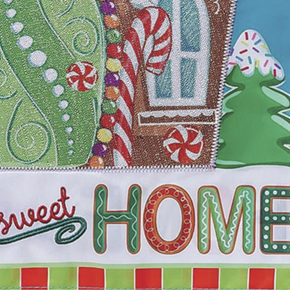 Gingerbread Home Sweet Home Applique Garden Flag - Tampa Home & Garden Store