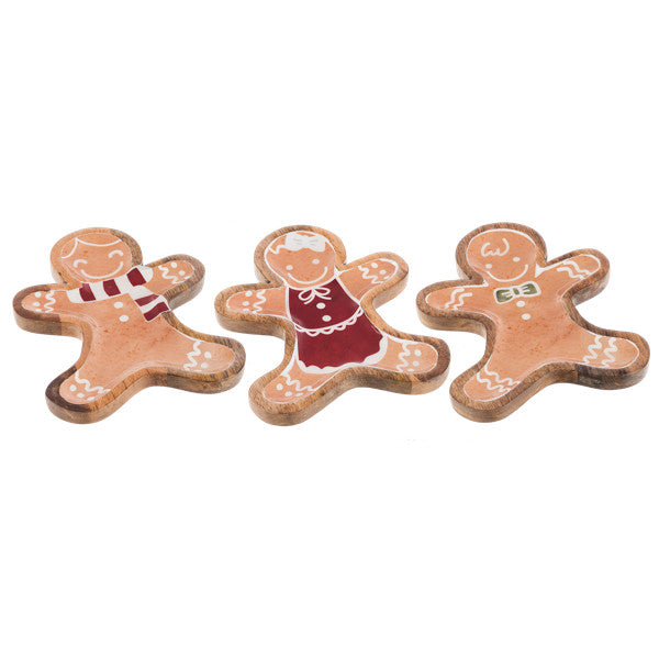 Gingerbread People Tidbit Tray - - Tampa Home & Garden Store